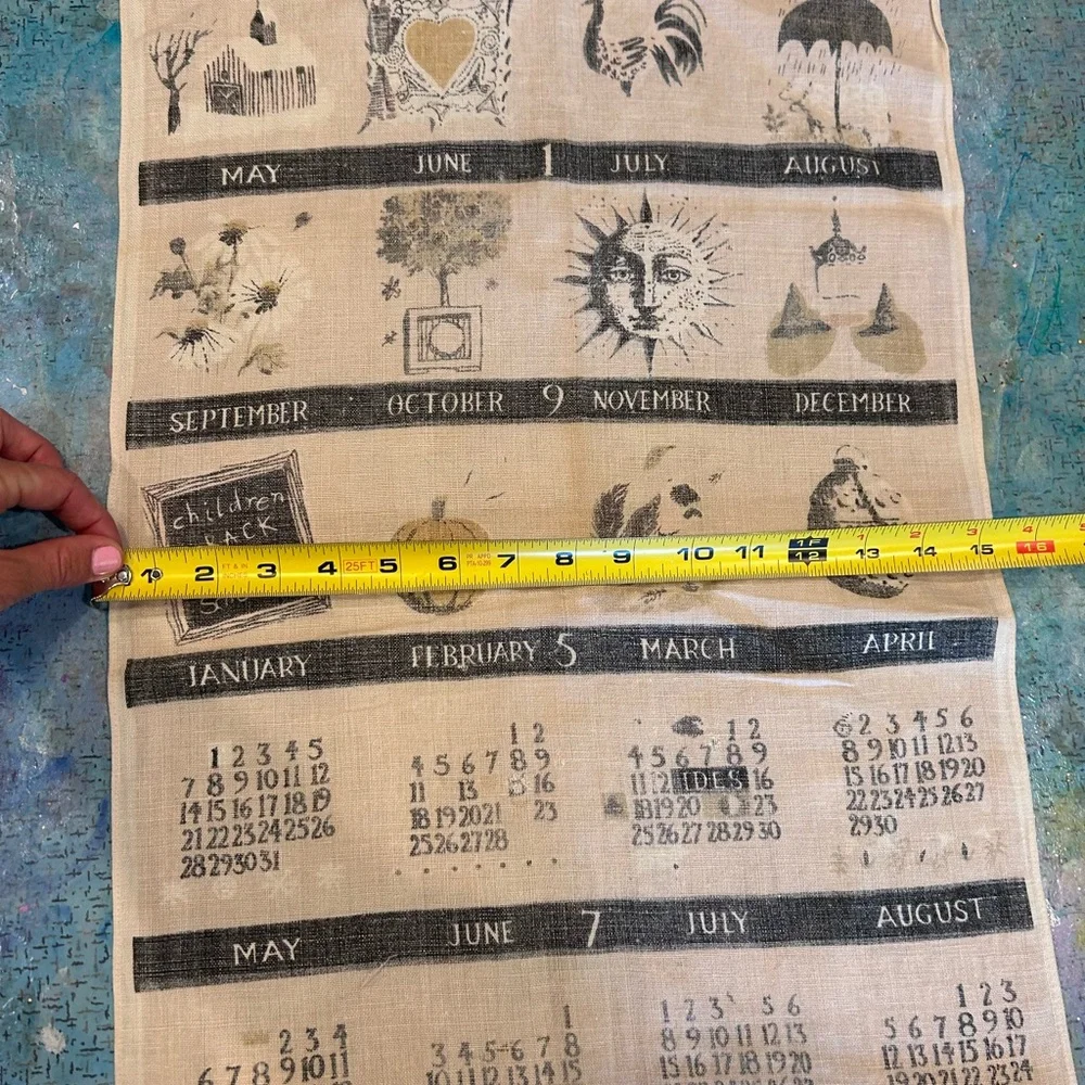1957 Linen Calendar